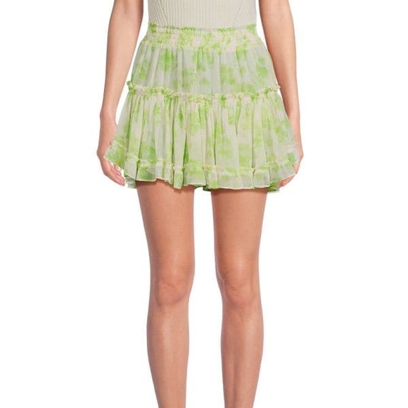 Misa Los Angeles Marion Floral Tiered Skirt - Picture 1 of 5